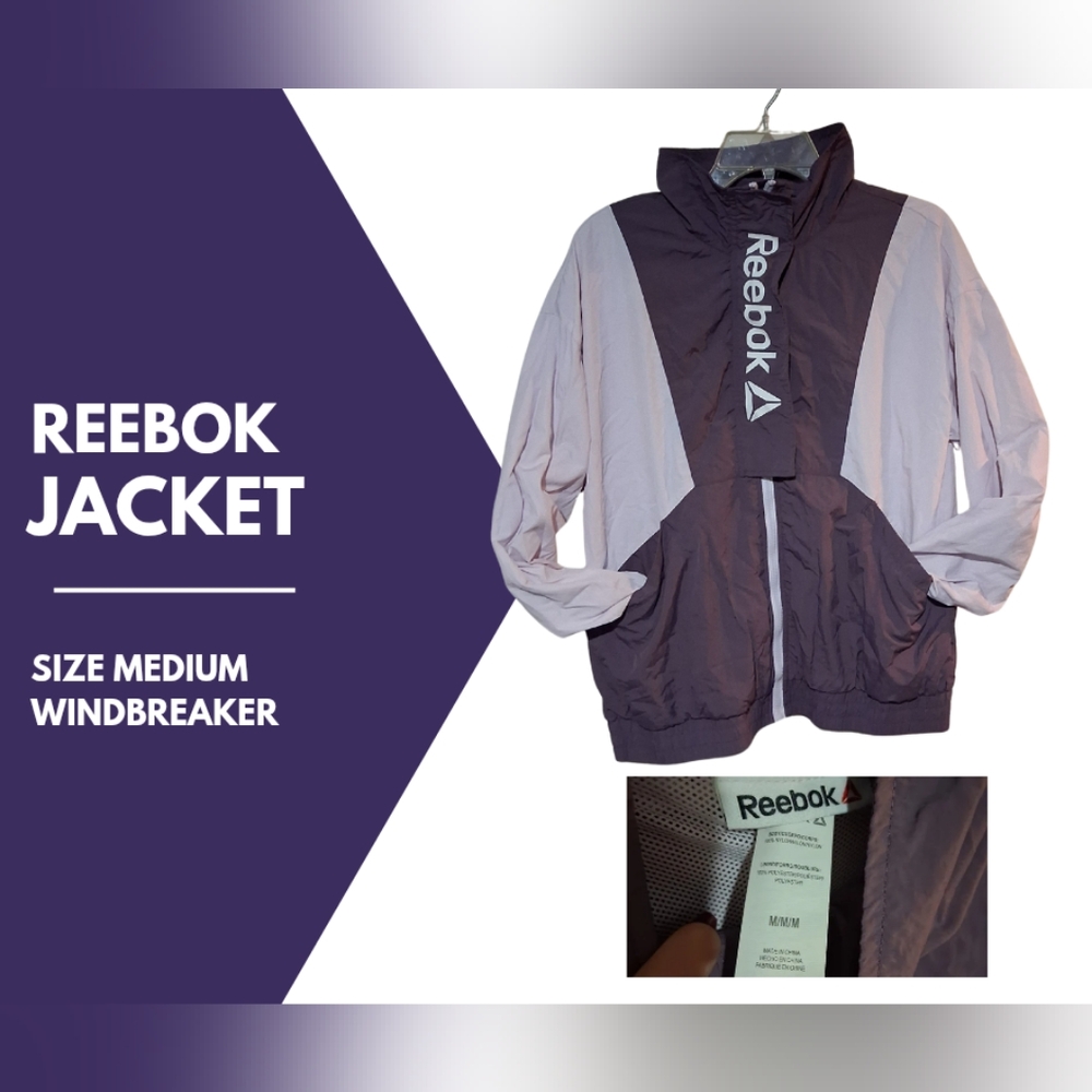 Reebok Lavender and Plum Windbreaker